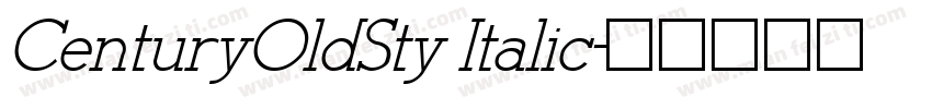 CenturyOldSty Italic字体转换